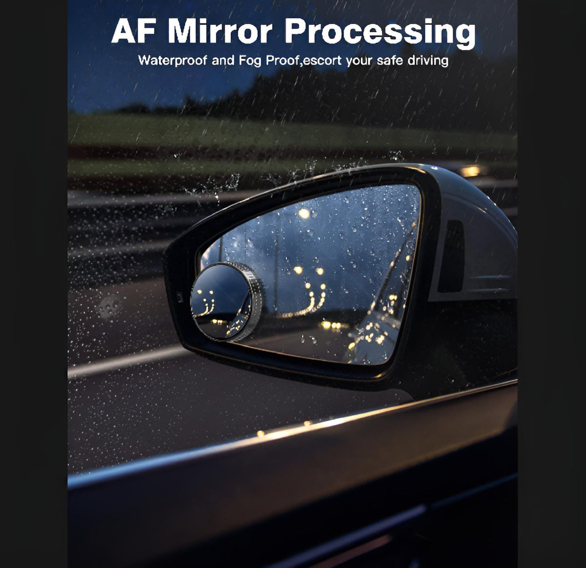Blindspot Rearview Convex Mirror – 2pcs | Wide-Angle Anti-Glare Side Mirror for Cars & Vehicles