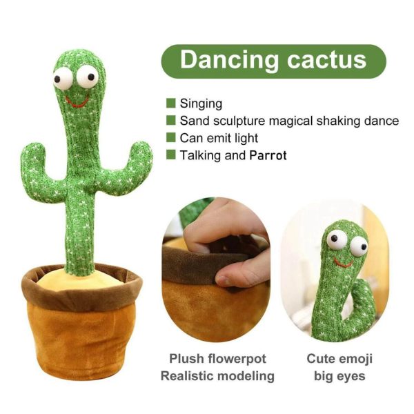 Dancing, Talking Cactus | Tree Cactus Plush Toy